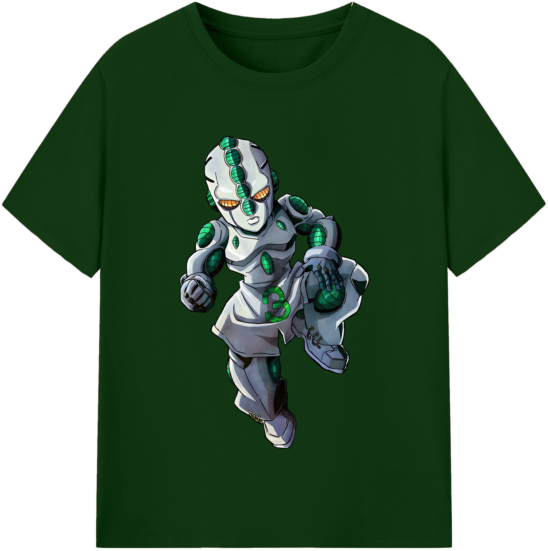 （画像用） ジョジョの奇妙な冒険 広瀨康一 JoJo's Bizarre Adventure Hirose Koichi 綿100％半袖Tシャツ（フロントプリント）